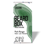 Park Ranger Scented Beard Box from Peregrine Supply Co based out of Vancouver, BC